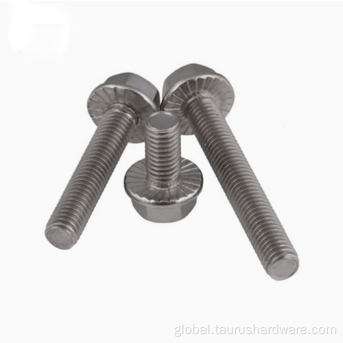 Hex Bolt Full Thread Dimensions steel galvanized Hex head flange bolt Supplier